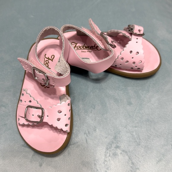 FOOTMATES Ariel and Eco-Ariel Waterproof Girls Pink Sandals Sixe 4 - Picture 4 of 8